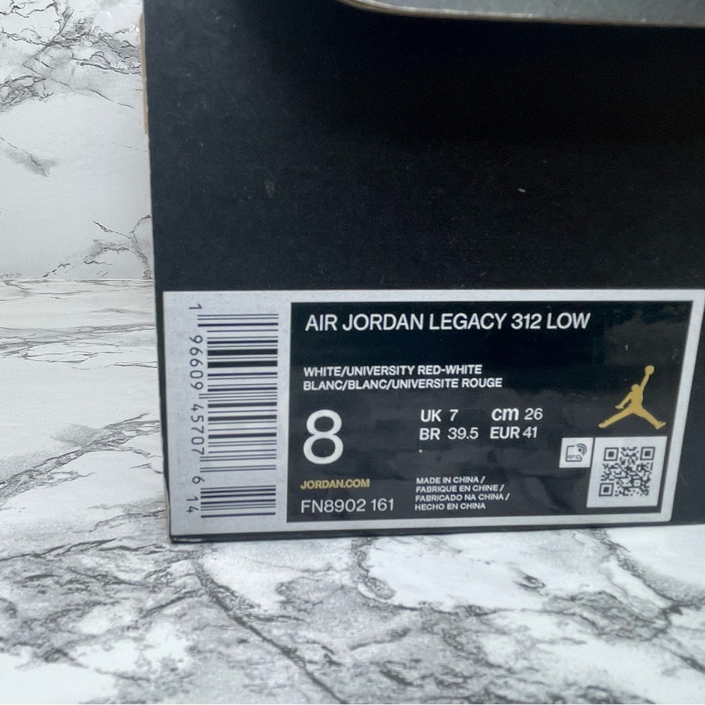 NEW Nike Air Jordan Legacy 312 Low White Game Royal Red Mens Size's FN8902-161 - Picture 7 of 8